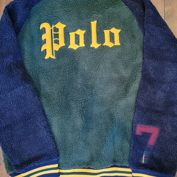 Polo Ralph Lauren Sherpa Baseball Jacket - Picture 7 of 9